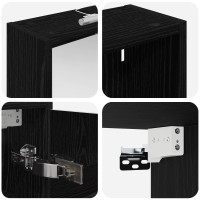 Produktbild för Badrumsskåpsset 3 pcs 126 x 16 x 62.5 cm Konstruerat trä