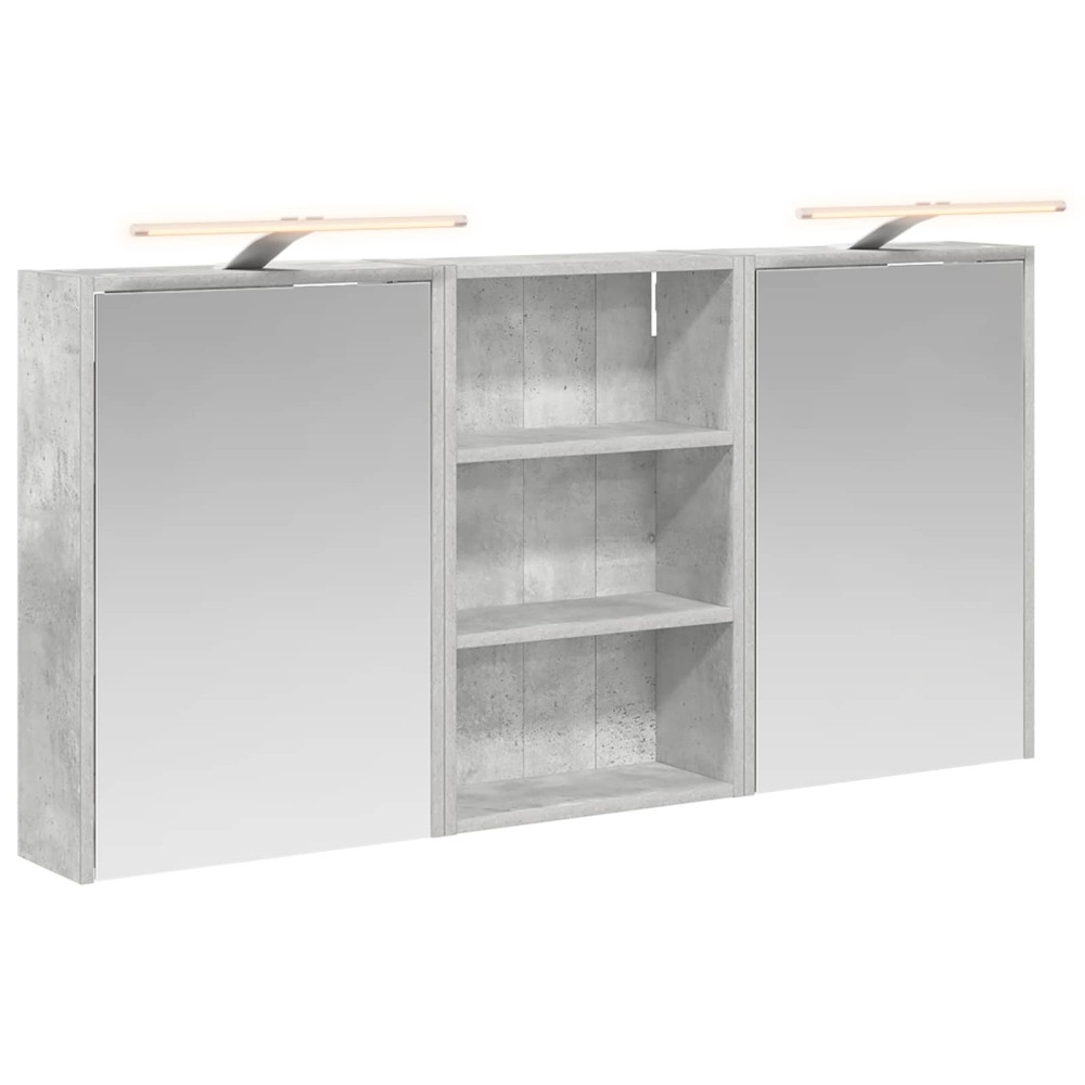 Produktbild för Badrumsskåpsset 3 pcs 126 x 16 x 62.5 cm Konstruerat trä