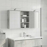 Produktbild för Badrumsskåpsset 3 pcs 126 x 16 x 62.5 cm Konstruerat trä