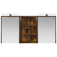 Produktbild för Badrumsskåpsset 3 pcs 126 x 16 x 62.5 cm Konstruerat trä