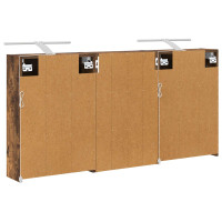 Produktbild för Badrumsskåpsset 3 pcs 126 x 16 x 62.5 cm Konstruerat trä