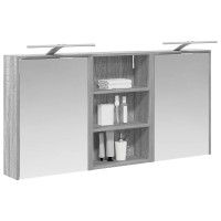Produktbild för Badrumsskåpsset 3 pcs 126 x 16 x 62.5 cm Konstruerat trä