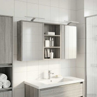 Produktbild för Badrumsskåpsset 3 pcs 126 x 16 x 62.5 cm Konstruerat trä