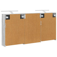 Produktbild för Badrumsskåpsset 3 pcs 126 x 16 x 62.5 cm Konstruerat trä