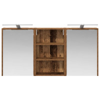 Produktbild för Badrumsskåpsset 3 pcs 126 x 16 x 62.5 cm Konstruerat trä