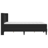 Produktbild för Sängram med madrass Svart 140 x 200 cm Konstläder