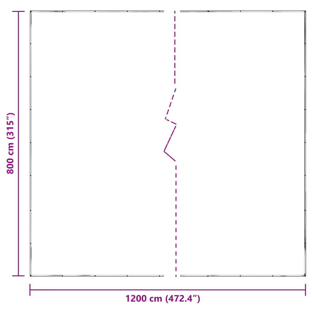 Produktbild för Växtskydd Transparent 8 x 12 m PE