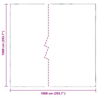 Produktbild för Tarpaulin med öglor Transparent 10 x 10 m polyeten