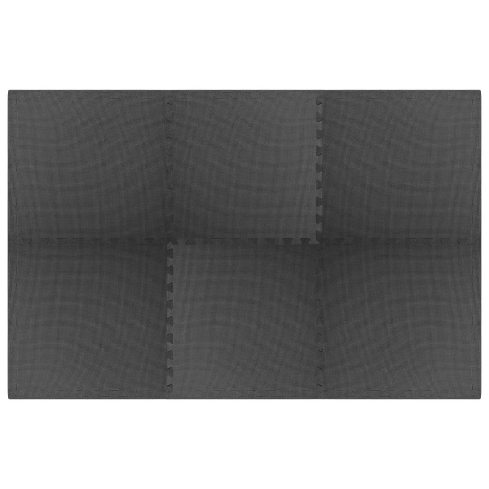 Produktbild för Pool grundmatta 6 pcs Svart 2,16 ㎡ EVA-skum