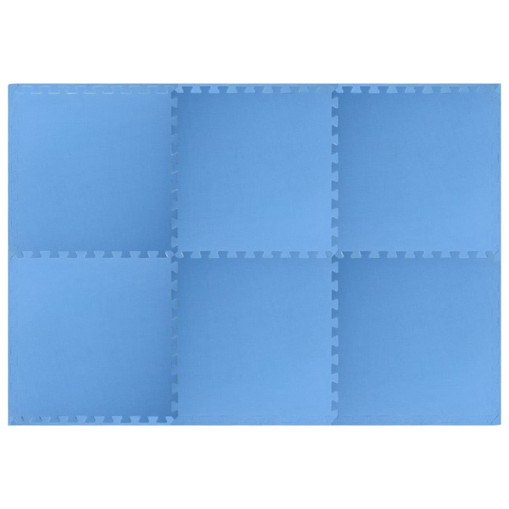 Produktbild för Pool grundmatta 6 pcs Blå 2,16 ㎡ EVA-skum