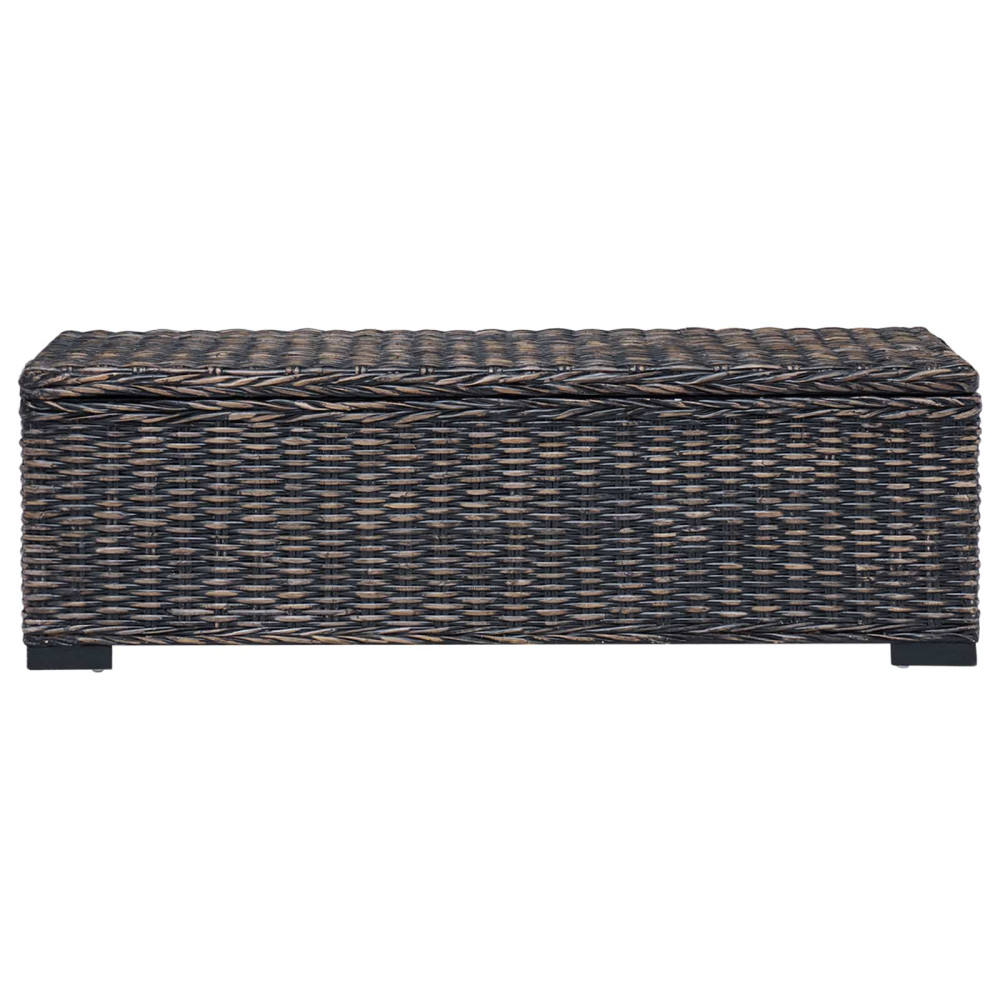 Produktbild för Förvaringslåda med lagring Svart 110 x 35 x 45 cm