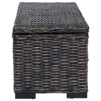 Produktbild för Förvaringslåda med lagring Svart 110 x 35 x 45 cm