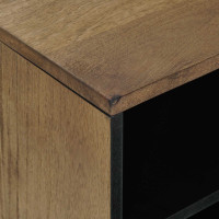 Produktbild för TV-skåp med hylla Brun 80 x 31,5 x 46 cm Massivt mangoträ