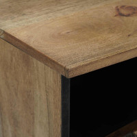Produktbild för TV-skåp med låda Brun 100 x 33,5 x 46 cm Massivt mangoträ