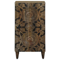 Produktbild för Sideboard med lagring Brun 40 x 33,5 x 75 cm Massivt mangoträ