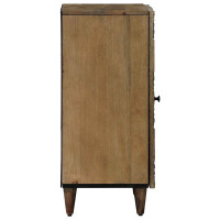 Produktbild för Sideboard med lagring Brun 40 x 33,5 x 75 cm Massivt mangoträ