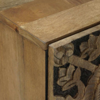 Produktbild för Sideboard med lagring Brun 40 x 33,5 x 75 cm Massivt mangoträ