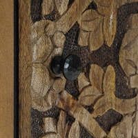 Produktbild för Sideboard med lagring Brun 40 x 33,5 x 75 cm Massivt mangoträ