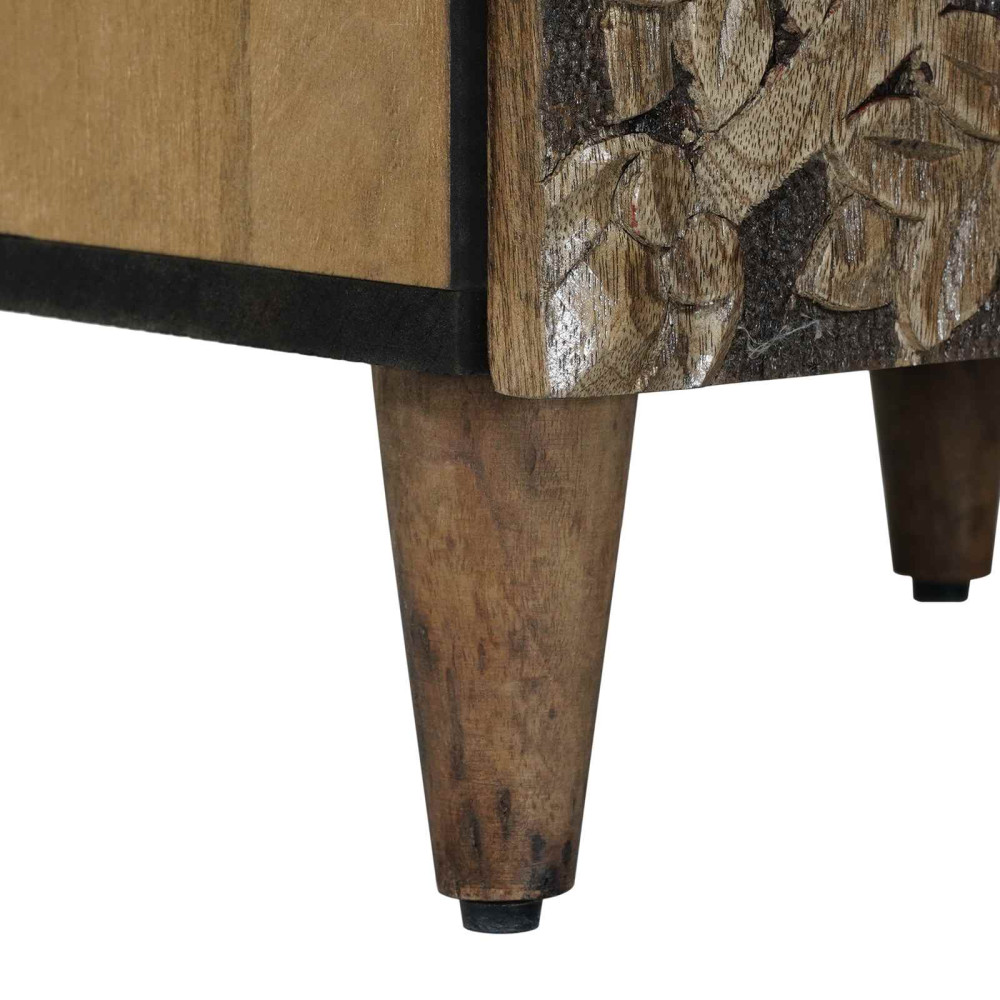 Produktbild för Sideboard med lagring Brun 40 x 33,5 x 75 cm Massivt mangoträ