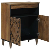 Produktbild för Sideboard med lagring Brun 60 x 33,5 x 75 cm Massivt mangoträ