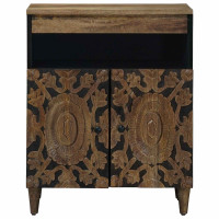 Produktbild för Sideboard med lagring Brun 60 x 33,5 x 75 cm Massivt mangoträ