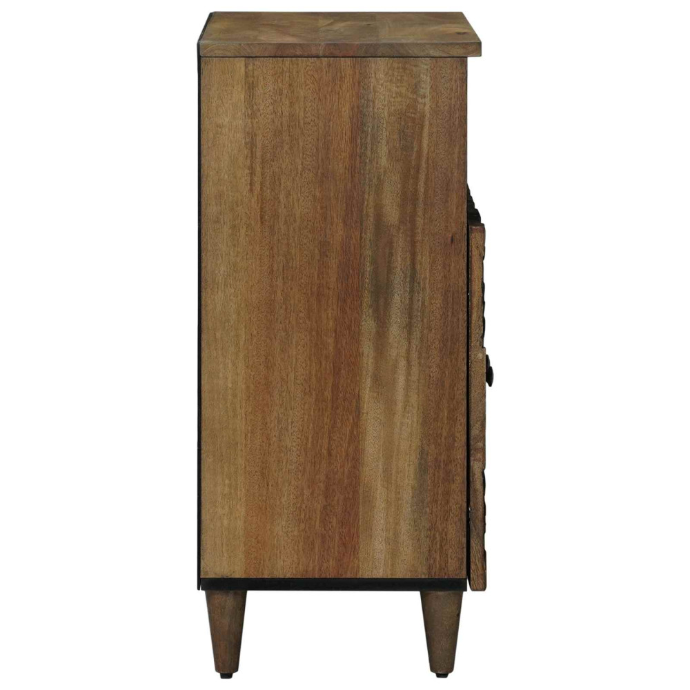 Produktbild för Sideboard med lagring Brun 60 x 33,5 x 75 cm Massivt mangoträ