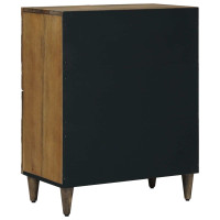 Produktbild för Sideboard med lagring Brun 60 x 33,5 x 75 cm Massivt mangoträ