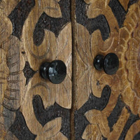 Produktbild för Sideboard med lagring Brun 60 x 33,5 x 75 cm Massivt mangoträ