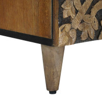 Produktbild för Sideboard med lagring Brun 60 x 33,5 x 75 cm Massivt mangoträ