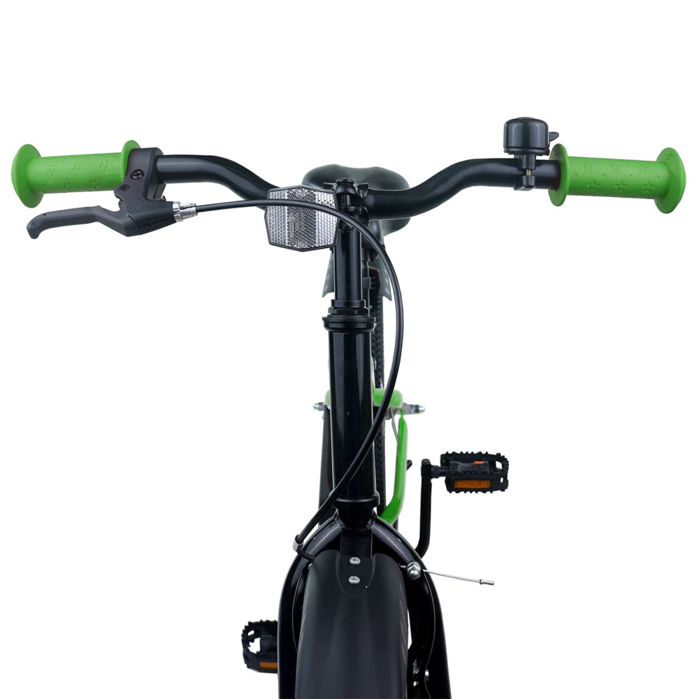 Produktbild för Barncykel 20 Tum för 6-11 år gamla Grön Svart