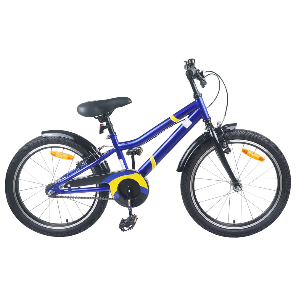 Produktbild för Barncykel 24 Tum för 8-12 år gamla Blå Svart