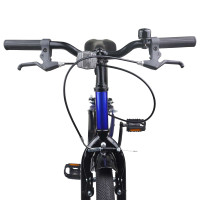 Produktbild för Barncykel 24 Tum för 8-12 år gamla Blå Svart