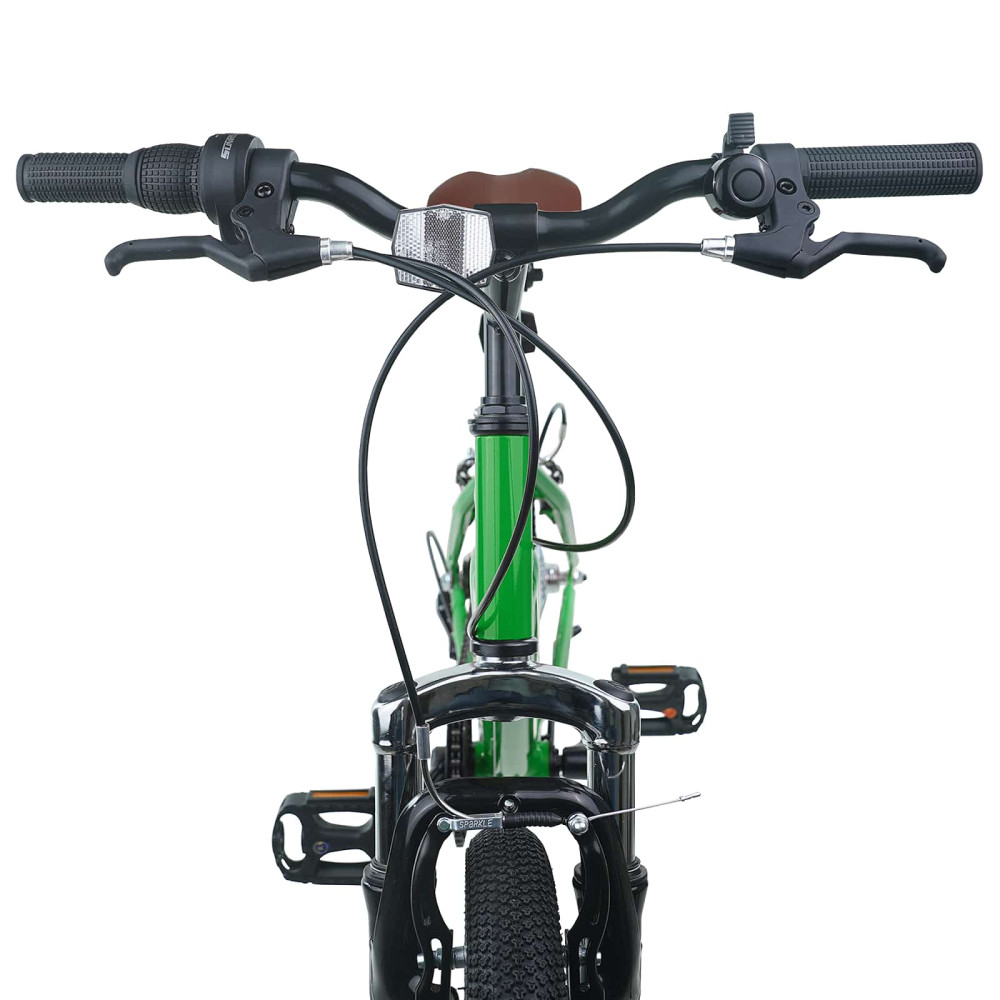 Produktbild för Barncykel 24 Tum 6-Speed för 8-12 år gamla Grön