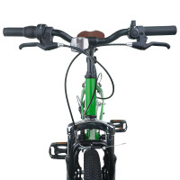 Produktbild för Barncykel 24 Tum 6-Speed för 8-12 år gamla Grön
