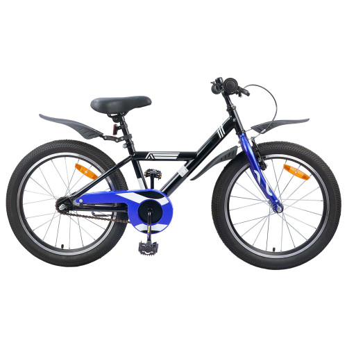 vidaXL Barncykel 20 Tum för 6-11 år gamla Svart - Cyklar