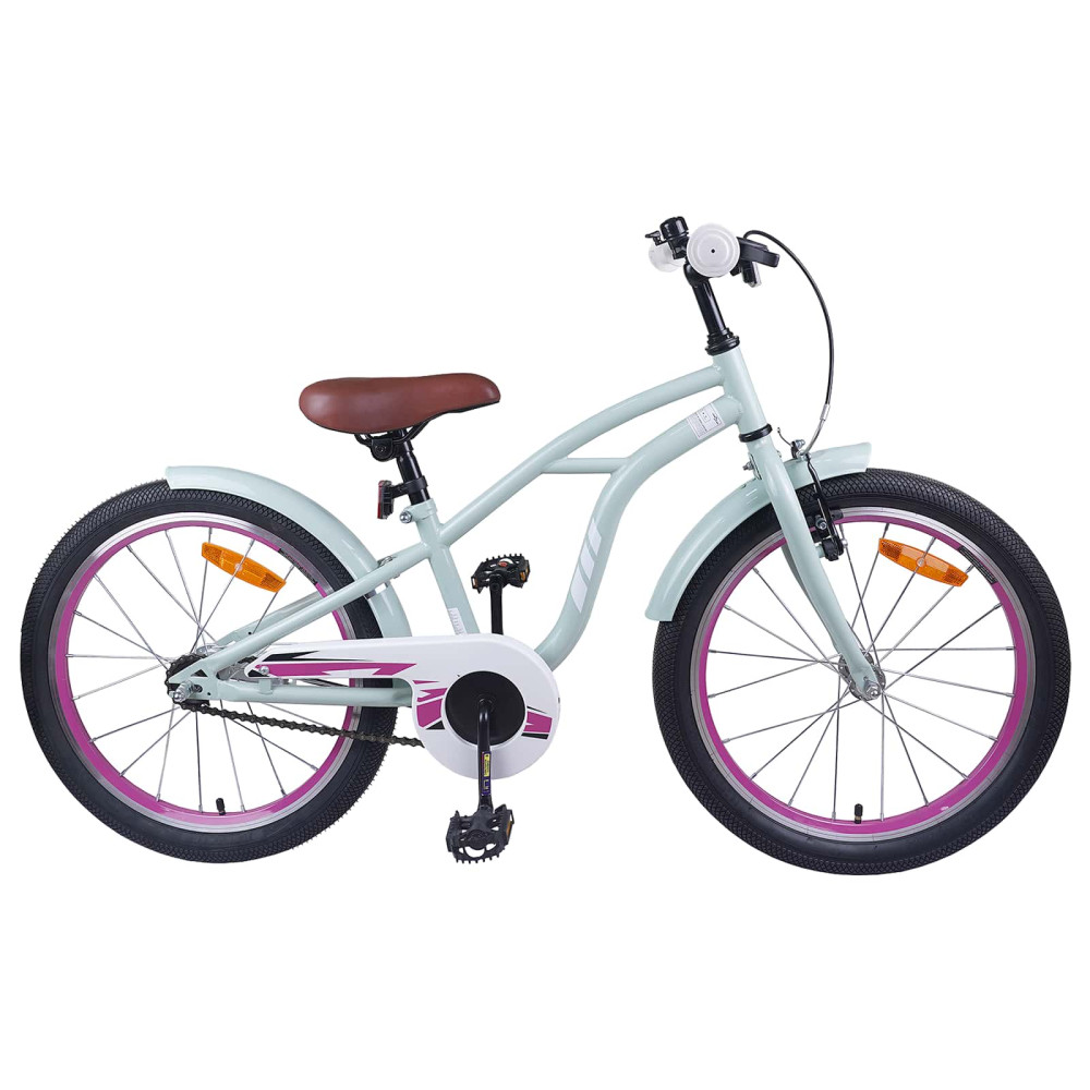 Produktbild för Barncykel 20 Tum för 6-11 år gamla Ljusgrön