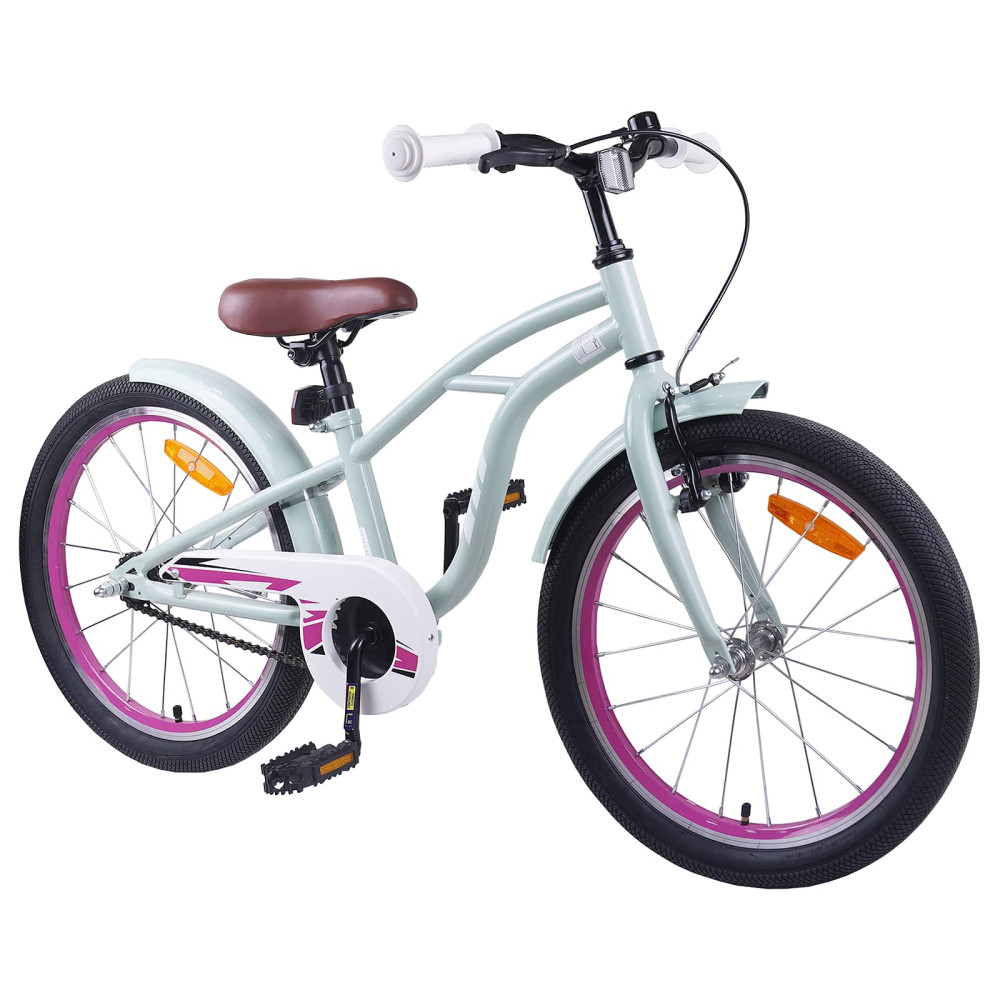 Produktbild för Barncykel 20 Tum för 6-11 år gamla Ljusgrön