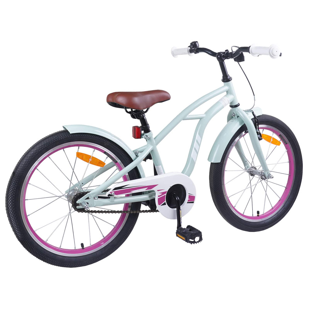 Produktbild för Barncykel 20 Tum för 6-11 år gamla Ljusgrön