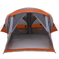Produktbild för Familjetält Grå och orange 550 x 555 x 208 cm