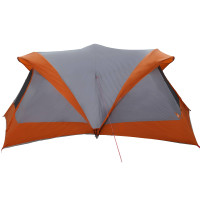 Produktbild för Familjetält Grå och orange 550 x 555 x 208 cm