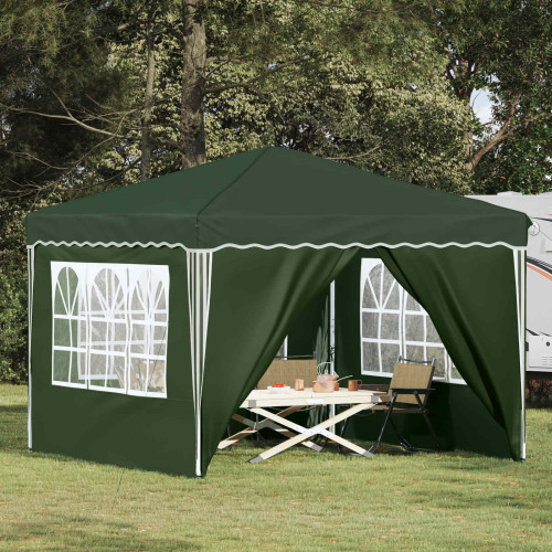 vidaXL Pop-up Partytält 288 x 288 x 245 cm Grön Oxford Tyg