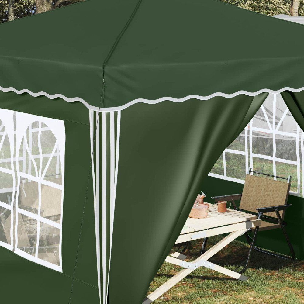 Produktbild för Pop-up Partytält 288 x 288 x 245 cm Grön Oxford Tyg
