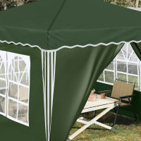 Produktbild för Pop-up Partytält 288 x 288 x 245 cm Grön Oxford Tyg