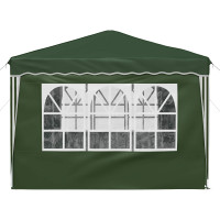 Produktbild för Pop-up Partytält 288 x 288 x 245 cm Grön Oxford Tyg
