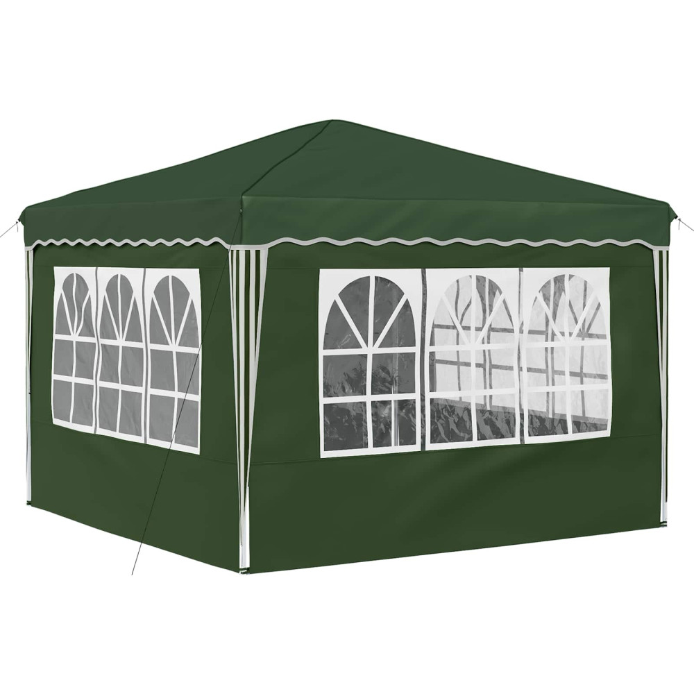 Produktbild för Pop-up Partytält 288 x 288 x 245 cm Grön Oxford Tyg