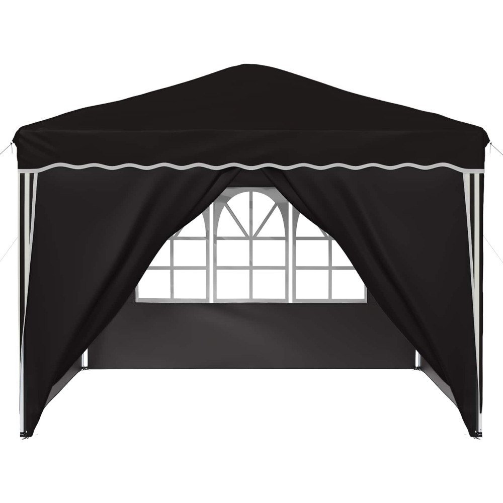 Produktbild för Pop-up Partytält 288 x 288 x 245 cm Svart Oxford Tyg
