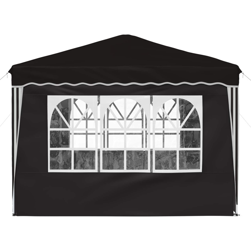 Produktbild för Pop-up Partytält 288 x 288 x 245 cm Svart Oxford Tyg