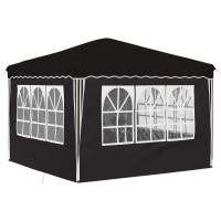 Produktbild för Pop-up Partytält 288 x 288 x 245 cm Svart Oxford Tyg