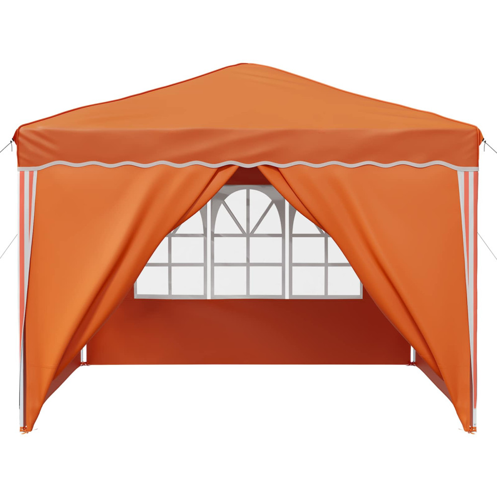 Produktbild för Pop-up Partytält 288 x 288 x 245 cm Orange Oxford Tyg