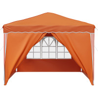 Produktbild för Pop-up Partytält 288 x 288 x 245 cm Orange Oxford Tyg